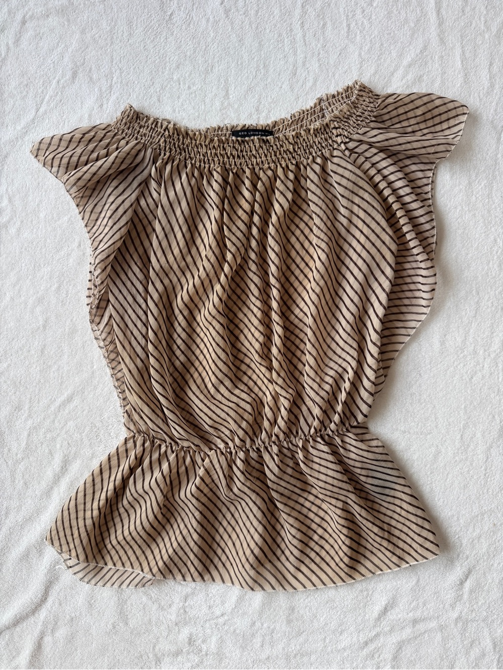 QED London - Sheer Striped Top